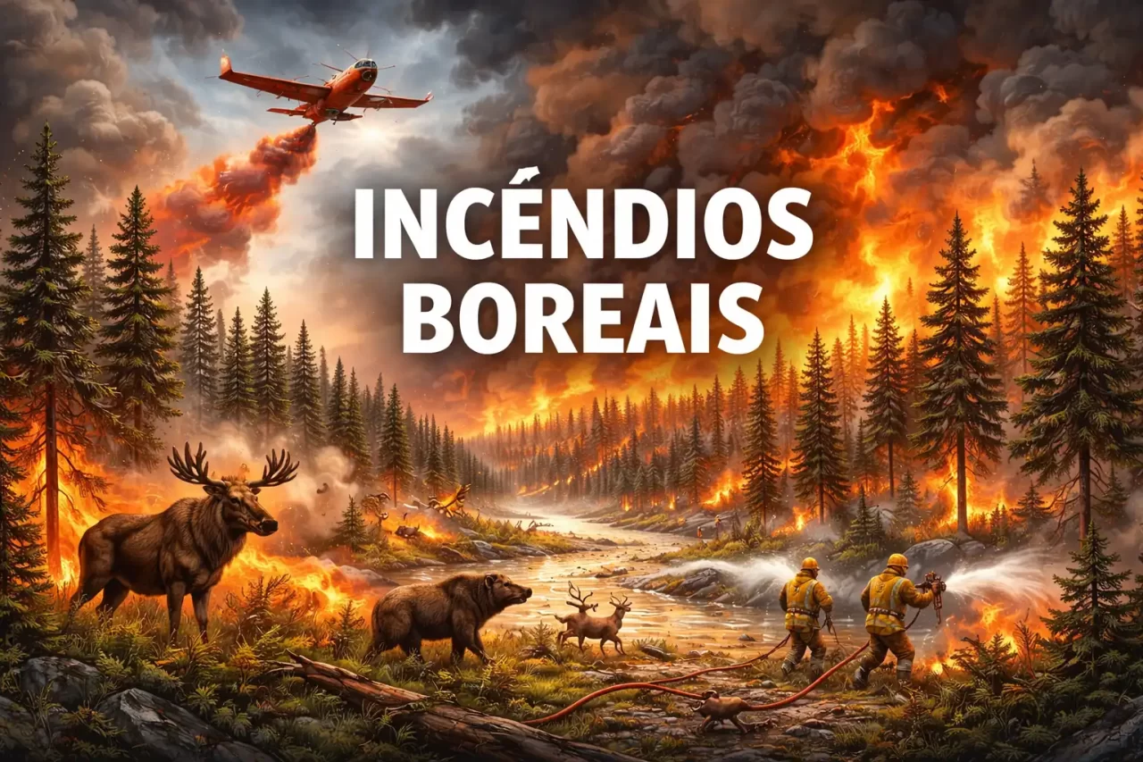 Fogo que arde debaixo da terra: as emissões ocultas dos incêndios boreais