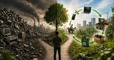 lixo eletrónico reciclagem