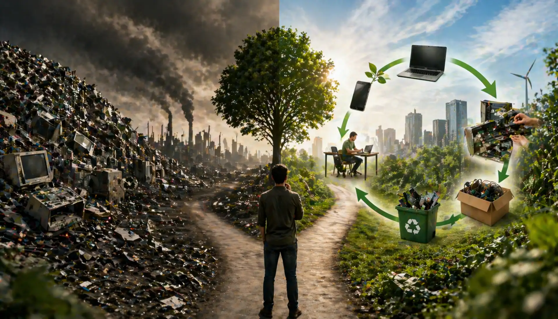 lixo eletrónico reciclagem