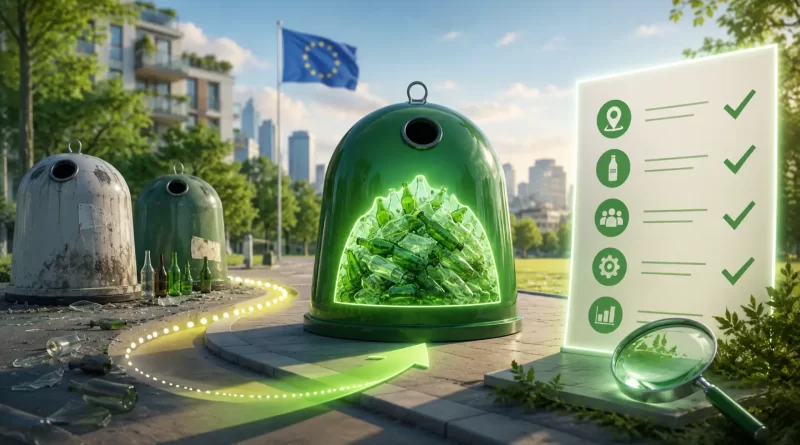 O guia que a Europa precisava: o que torna um ecoponto de vidro realmente eficaz