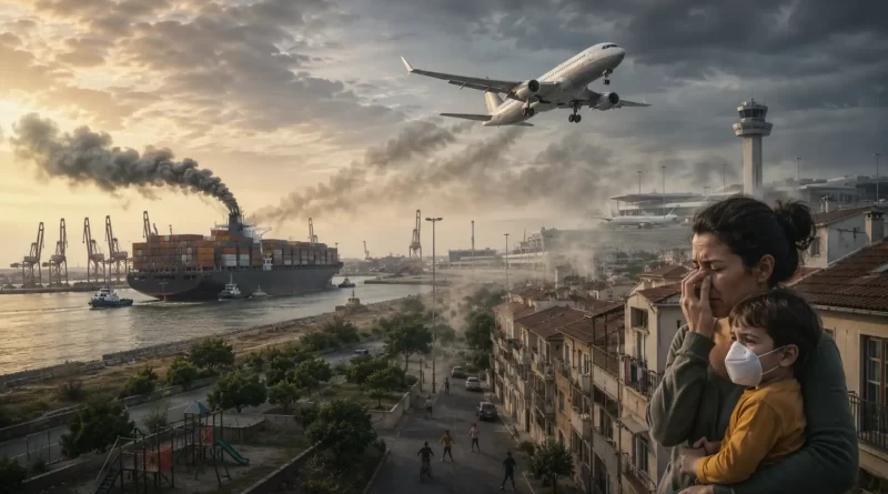 Aviação e navegação poluem mais - e as comunidades junto a portos e aeroportos pagam o preço