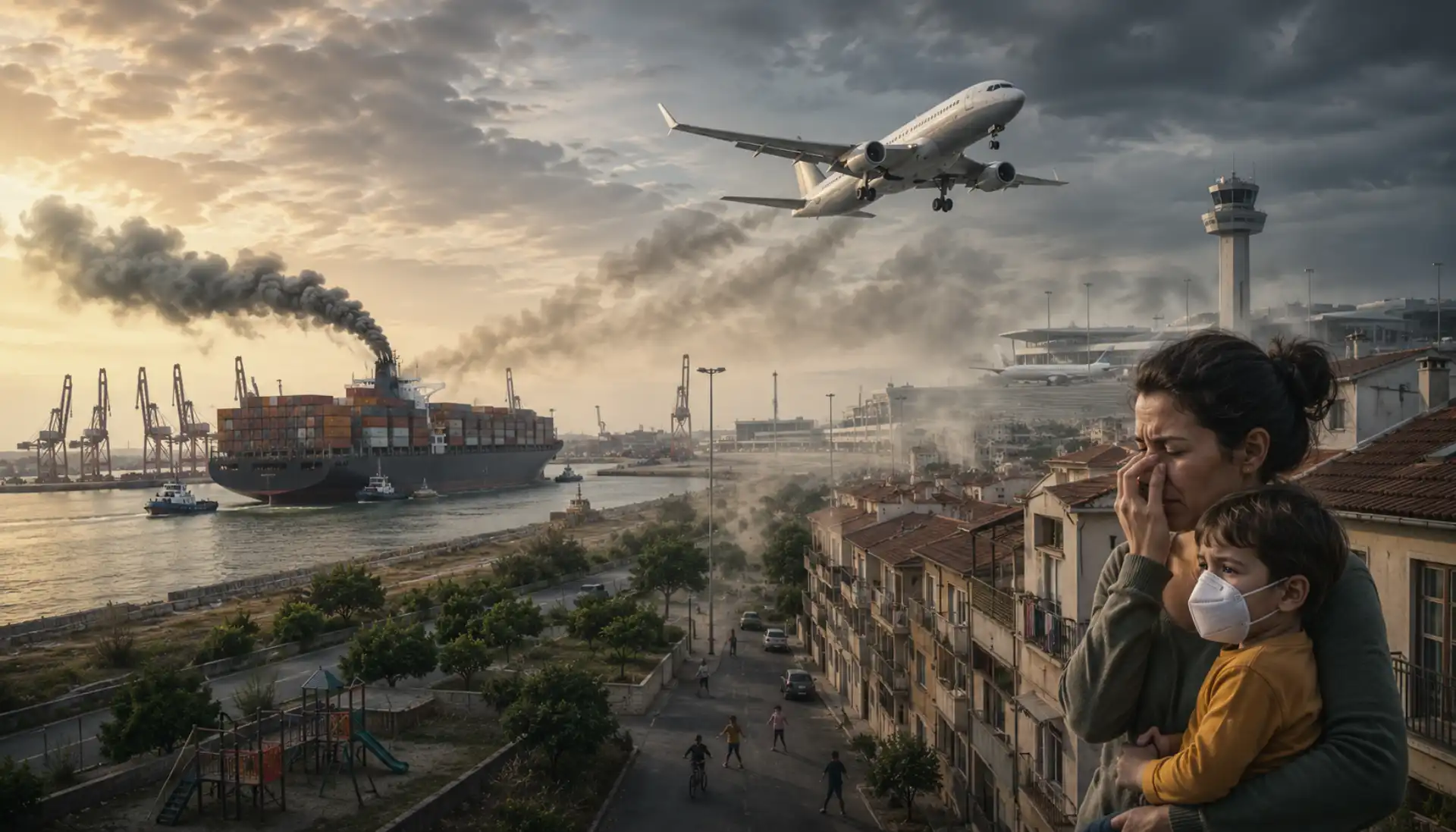 Aviação e navegação poluem mais - e as comunidades junto a portos e aeroportos pagam o preço