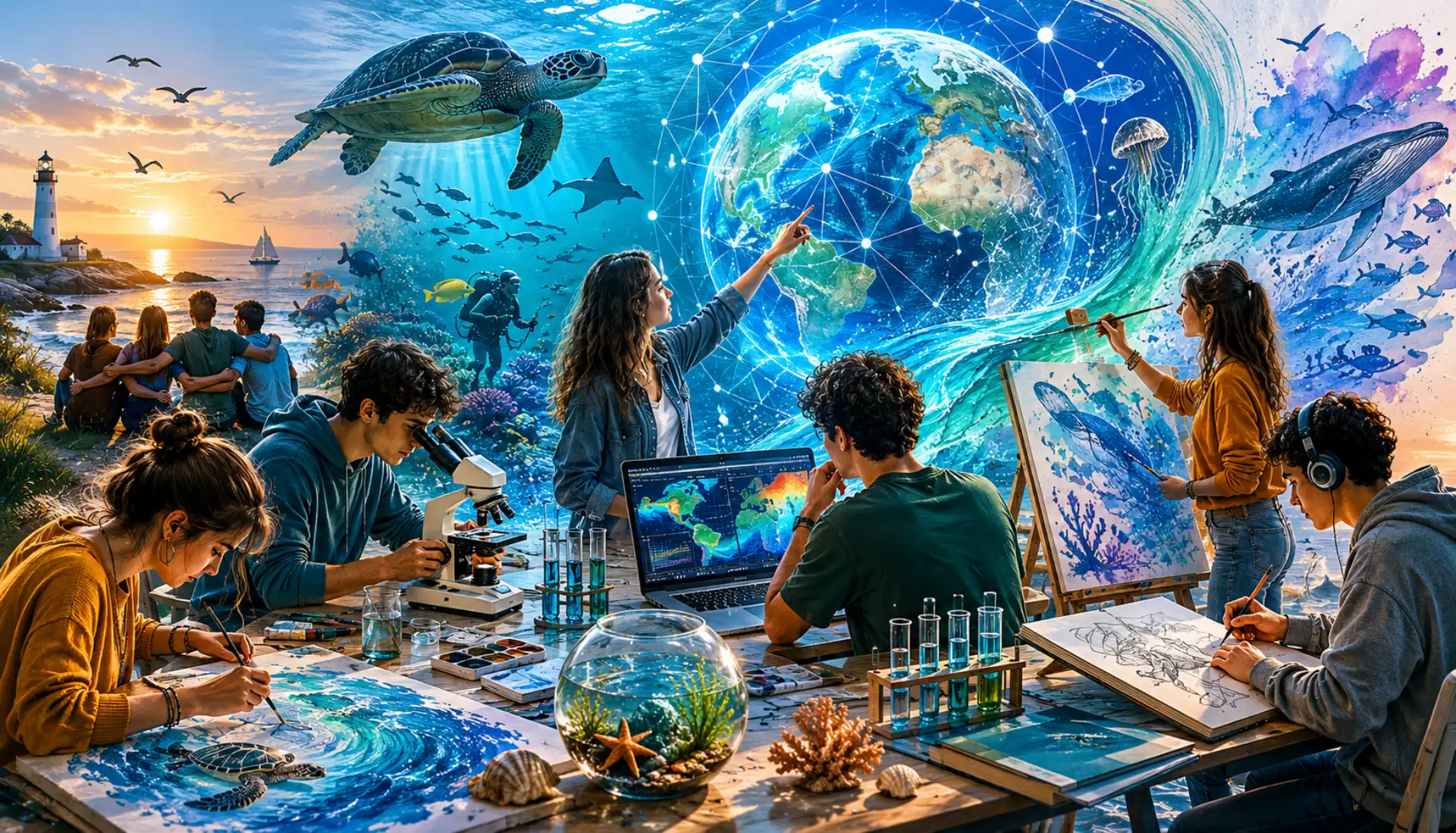 ECO-DATA: quando a arte fala pela ciência dos oceanos