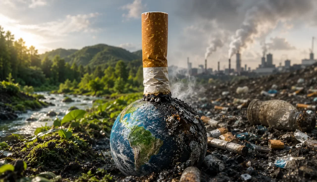 O cigarro também destrói o planeta: o impacto ambiental oculto do tabaco
