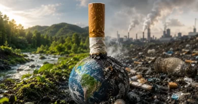 O cigarro também destrói o planeta: o impacto ambiental oculto do tabaco