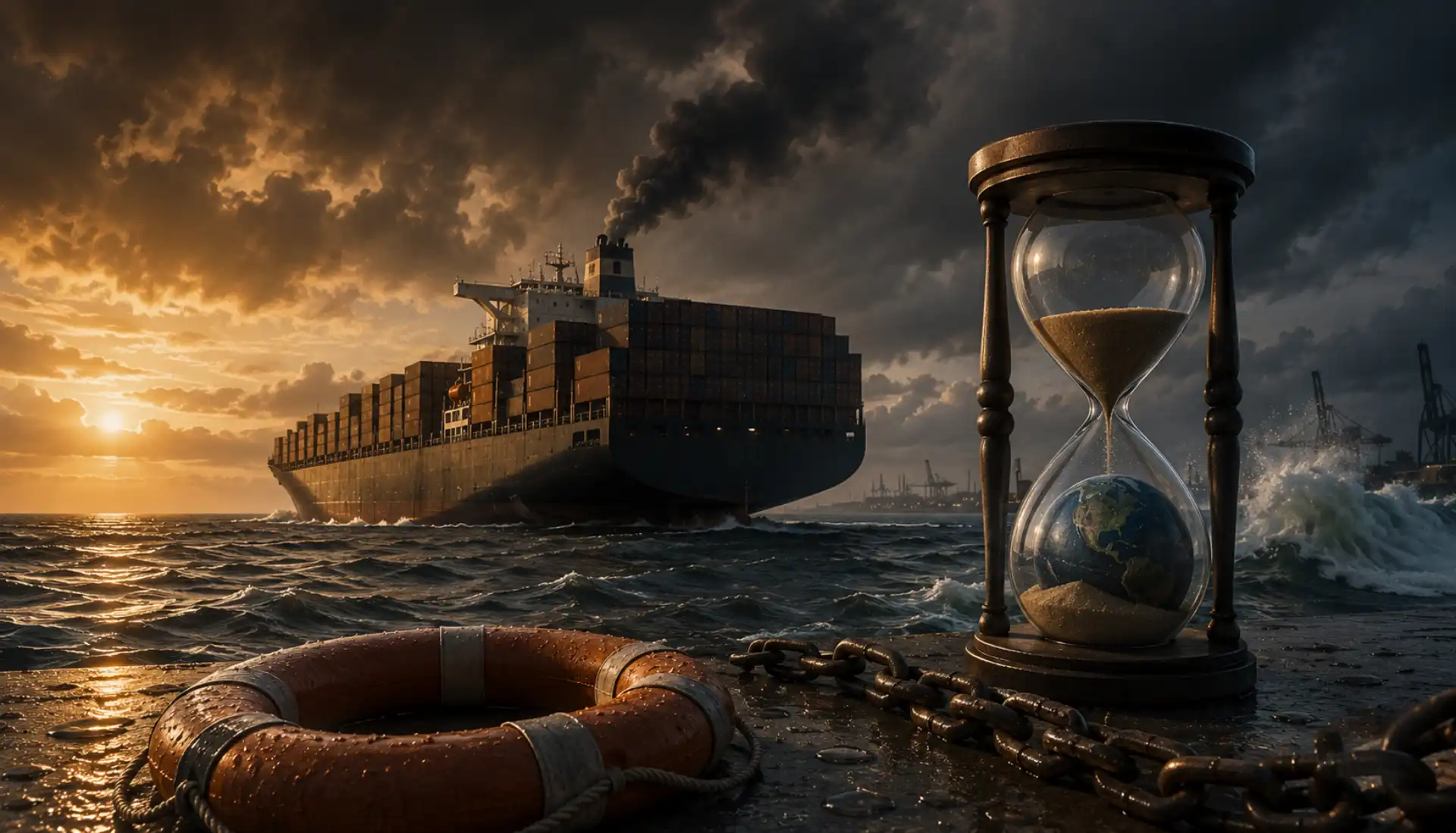 O transporte marítimo adia (de novo) o seu quadro climático global, e o tempo começa a escassear