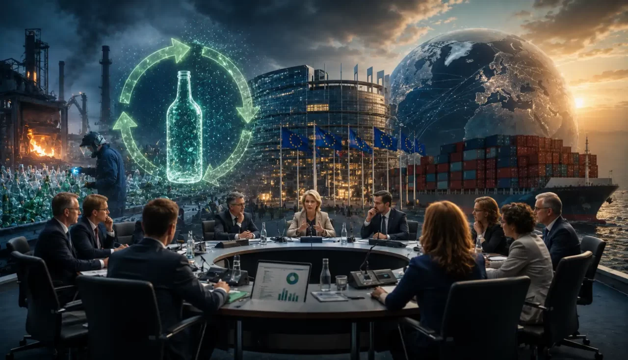 Vidro europeu em debate em Bruxelas: como manter a circularidade industrial quando a energia é cara e a concorrência global aumenta