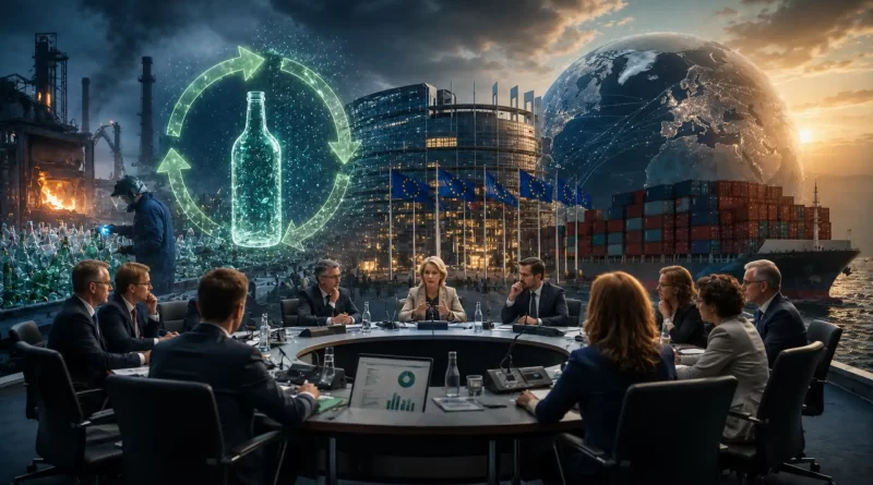 Vidro europeu em debate em Bruxelas: como manter a circularidade industrial quando a energia é cara e a concorrência global aumenta
