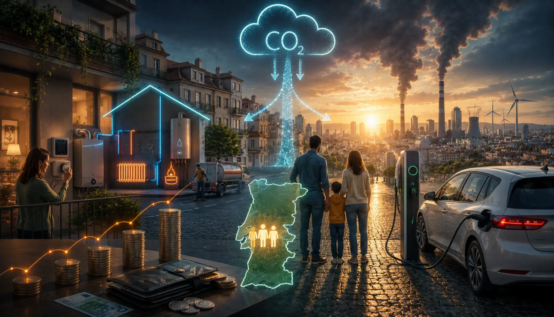 O carbono vai chegar aos edifícios e aos carros em 2028 - o que é o ETS2 e o que muda para os portugueses