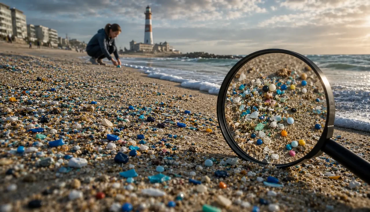 A areia que não se vê: microplásticos invadem a Praia da Barra