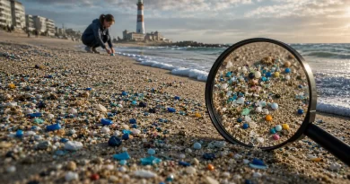 A areia que não se vê: microplásticos invadem a Praia da Barra