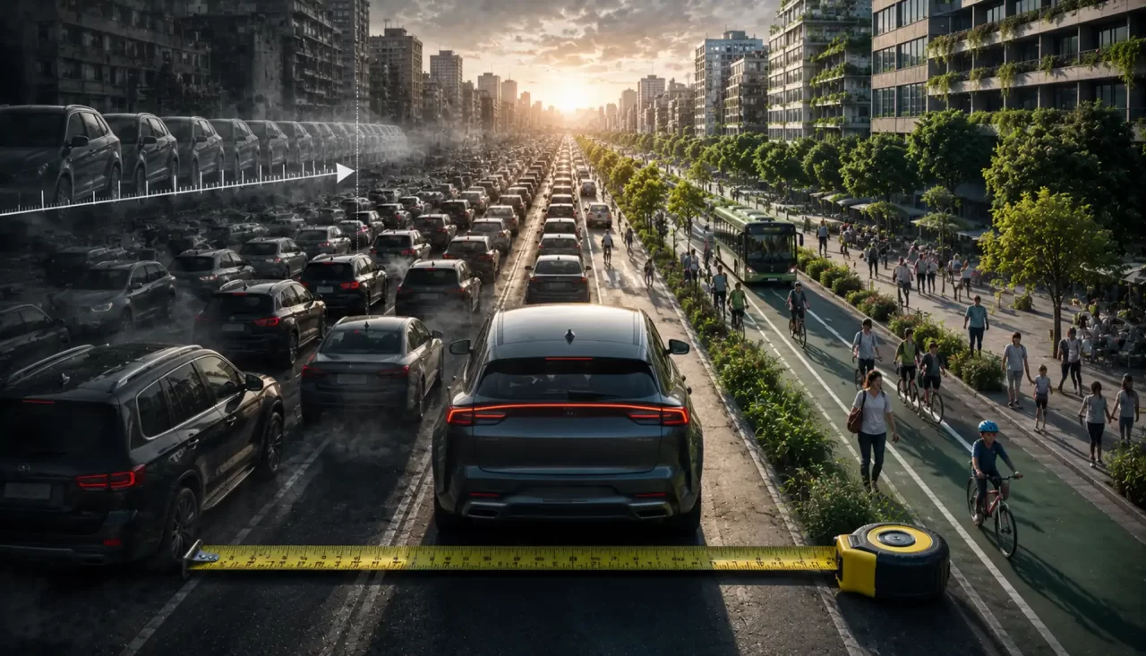 Carspreading: os carros crescem 1,2 cm por ano, e as cidades europeias estão a perder espaço, segurança e sustentabilidade