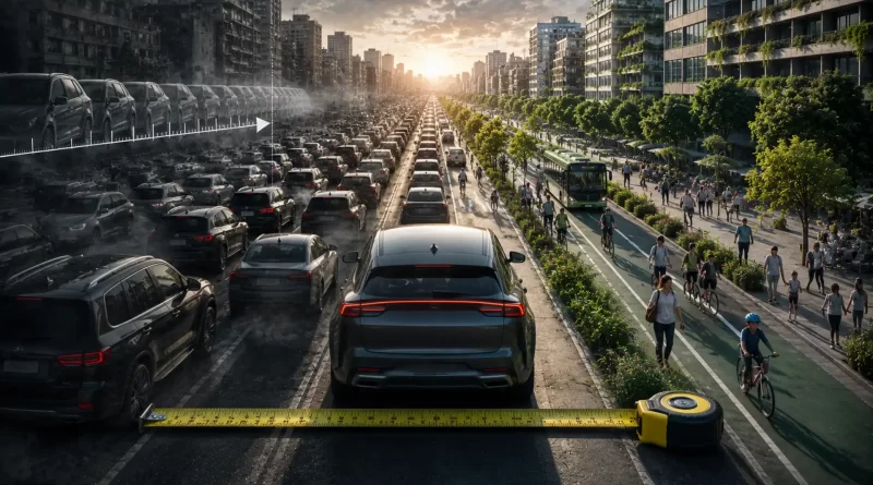 Carspreading: os carros crescem 1,2 cm por ano, e as cidades europeias estão a perder espaço, segurança e sustentabilidade