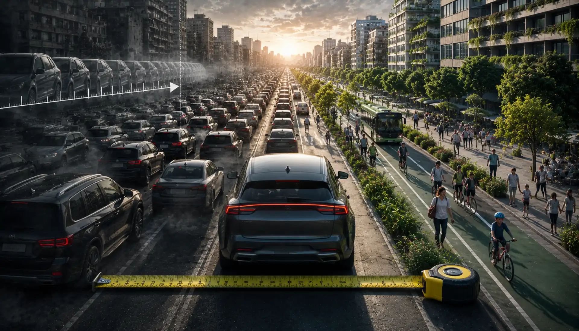 Carspreading: os carros crescem 1,2 cm por ano, e as cidades europeias estão a perder espaço, segurança e sustentabilidade